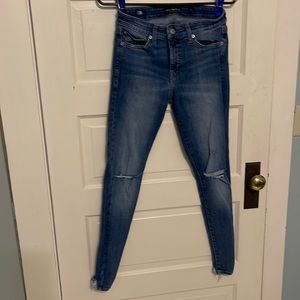 Lucky Brand distressed skinny jeans